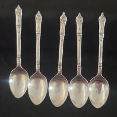 Collection of 5 Vintage Newbridge Silverware Apostle Spoons