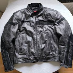 Dainese Stripes Evo C2 Motorbike Leather Jacket Size 56/xxl