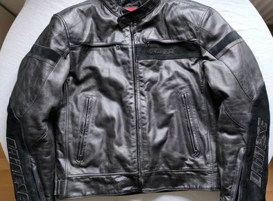 Dainese Stripes Evo C2 Motorbike Leather Jacket Size 56/xxl
