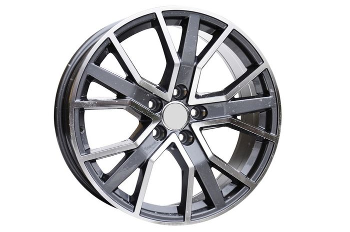 18" R6 Type black Alloys Seat Audi Skoda Vw 5x112