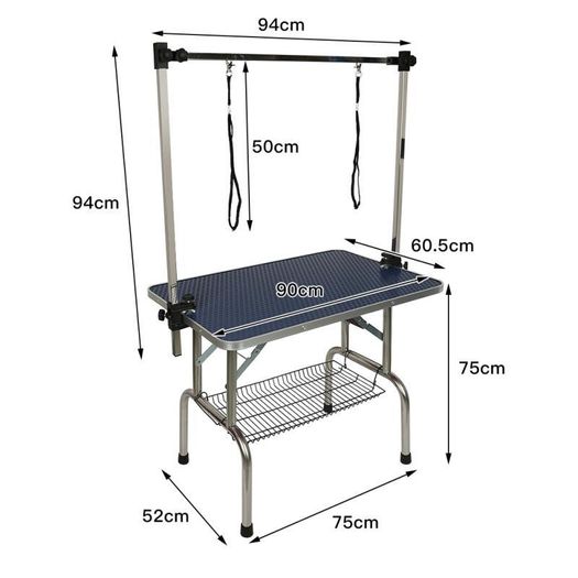 BRAND NEW Foldable Pet Grooming Bracket Stainless Steel Pet Grooming Table For Small Pet Operating Table Rubber Surface Bath Desk