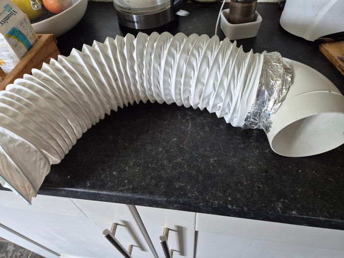 Dryer hose and L shape bend