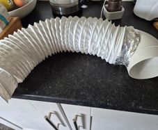 Dryer hose and L shape bend