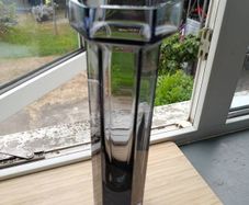 Vintage Brutus Glass Vase 1970s Frank Thrower