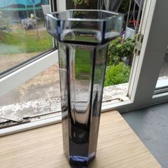 Vintage Brutus Glass Vase 1970s Frank Thrower