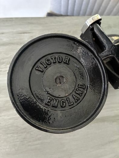 Vintage Victor England Black Cast Iron Scales With Chrome Scoops & Metric Weights