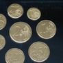 Vatican 2010 euro coins set & St Peters medal 24k Gold plated & Rhodium gilt limited edition Image 3