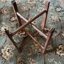 Antique Mosq Card Table with oak folding stand Image 5