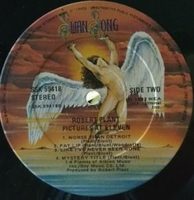 Robert Plant Pictures At Eleven Rock Vinyl album Irish Pressing