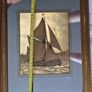Vintage gold sailboat on mirror picture Image 7
