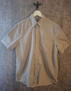 Lacoste Short Sleeved Gingham Shirt (XL, Great Condition)