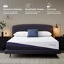 22CM Gel Memory Foam Mattress with Breathable Cover, Sleep Cooler and Skin Friendly, Dual Layers Support for Pressure Relief, CertiPUR-US Certified, Breezelle Collection Image 3