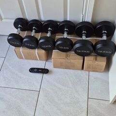 3xbrand new sets of dumbbells