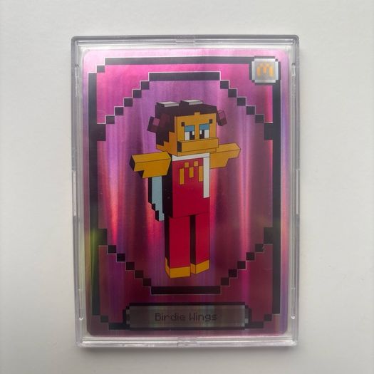 Minecraft McDonalds Collectible Card Set Full 5 Card Lot Holo Foil