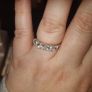 5 stone 1.5ct 18ct white gold diamond ring Image 4