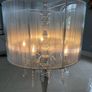 Modern Glam Crystal & Silver Thread Floor Lamp Image 4
