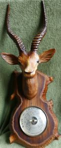 Vintage DEER HEAD English Barometer