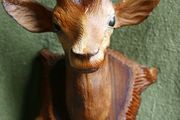 Vintage DEER HEAD English Barometer