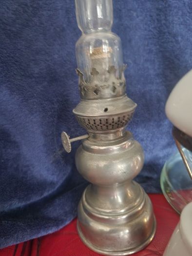 Vintage oil table lamps