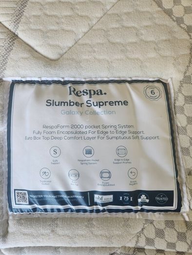 King size bed and respa mattress