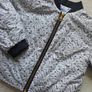 Jacadi Paris girl's lightweight bomber jacket - Leaf design Image 2