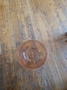 vintage pink glass