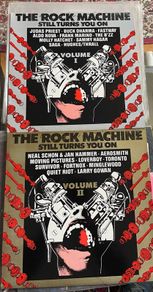 The Rock Machine volume 1 & 2  vinyl records in nm condition Judas Priest fastway quiet riot Aerosmith etc 30 euros is for both albums