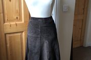 'JOHN ROCHA' Designer Skirt,Real Swede Leather