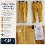 REIKO Paris Sandrine trousers in a rich autumn yellow. Image 2