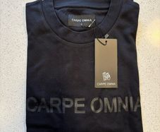 Carpe Omnia Bold Logo T-Shirt Black - Size Small
