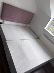 Queen size 5ft bed with new headboard