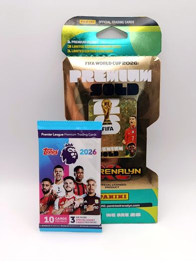 Panini 2026 Blister Pack Adrenalyn XL Fifa World Cup 2026 + Topps 2026 Booster
