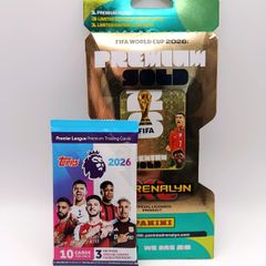 FIFA World Cup 2026 Adrenalyn XL Premium Gold Blister + Topps 2026 Premier League Debut Pack Sealed