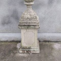 Stone Urn On Pedestal