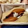 Carl Scarpa Brittany Leather Espadrille Wedge Shoes in Cognac Image 6