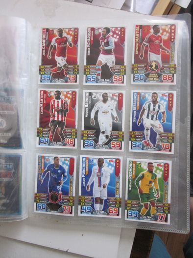 Topps Match Attax Premier League 2015/16 Season Incomplete Collector Binder