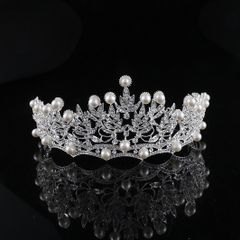 Beautiful Classy Crystal Pearl Bridal Tiaras
