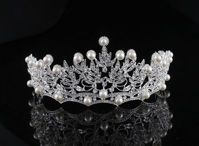 Beautiful Classy Crystal Pearl Bridal Tiaras