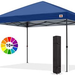 3x3M Pop Up Gazebo Commercial Gazebo With Upgraded Roller Bag, 4 Weight Bags, Stakes and Ropes(Gray Frame)