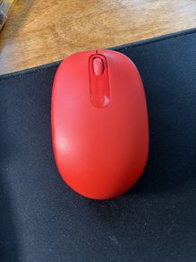Microsoft Wireless Mobile Mouse with USB Receiver (Red)