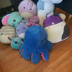 Assortment of stuffed toys