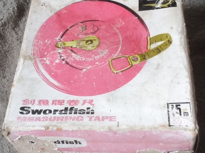 vintage boxed swordfish tape measure