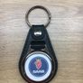 Brand new synthetic leather Saab key ring with shopping trolley token/coin Image 2