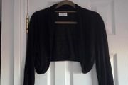 Black knit bolero, size 10