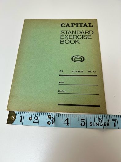 Vintage Irish Capital Standard Exercise Book Pristine