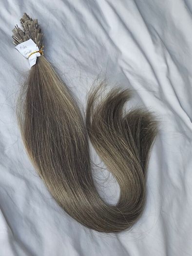 Hair extensions Ash grey 130g