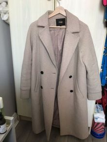 Maje Coat in Ecru. Size 14