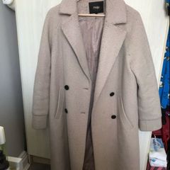 Maje Coat in Ecru. Size 14