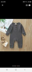 baby all in one ribbed romper
