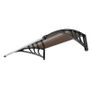 Window Door Awning Canopy 40" x 40", UPF 50+ Polycarbonate Entry Door Outdoor Window Awning Exterior, Front Door Overhang Awning for Sun Shutter, UV, Rain, Snow Protection, Hollow Sheet Image 2